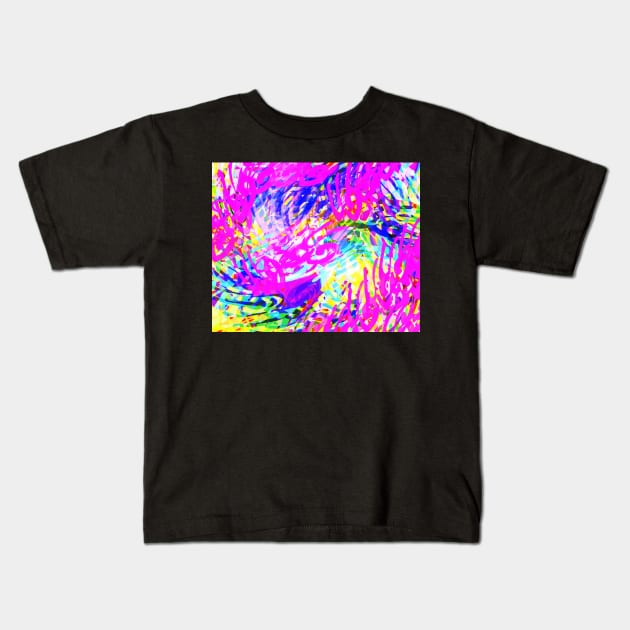 Tie Die Kids T-Shirt by Wormunism